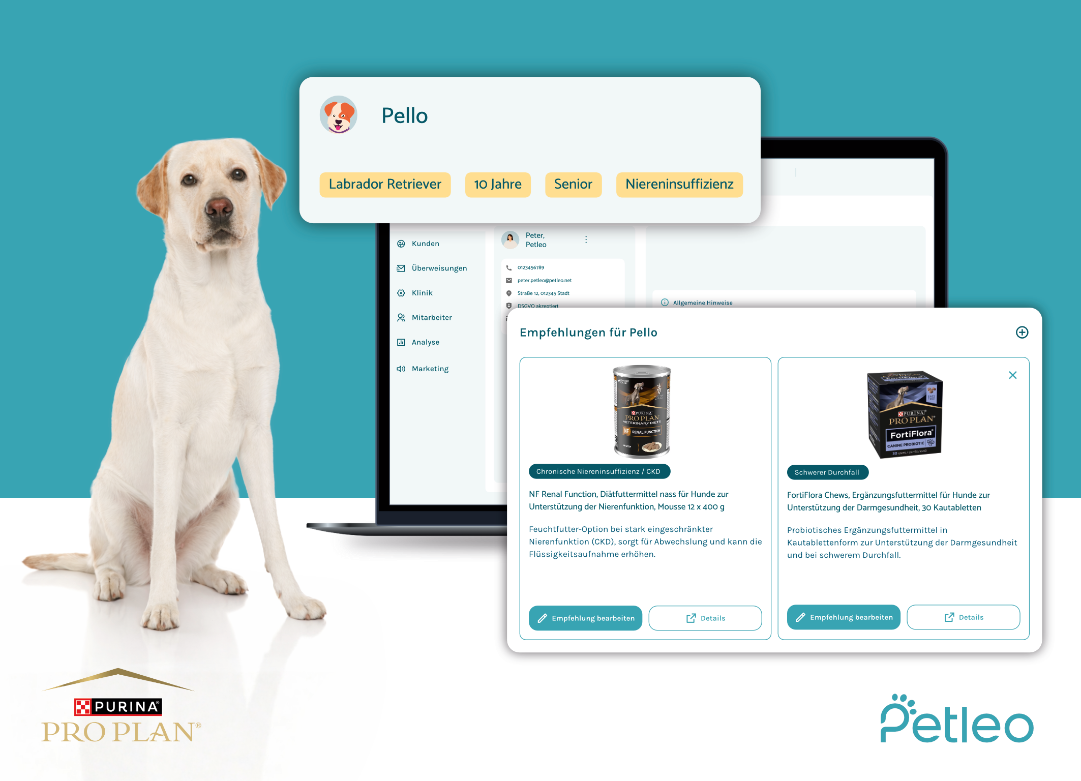 Purina® PRO PLAN® und Petleo